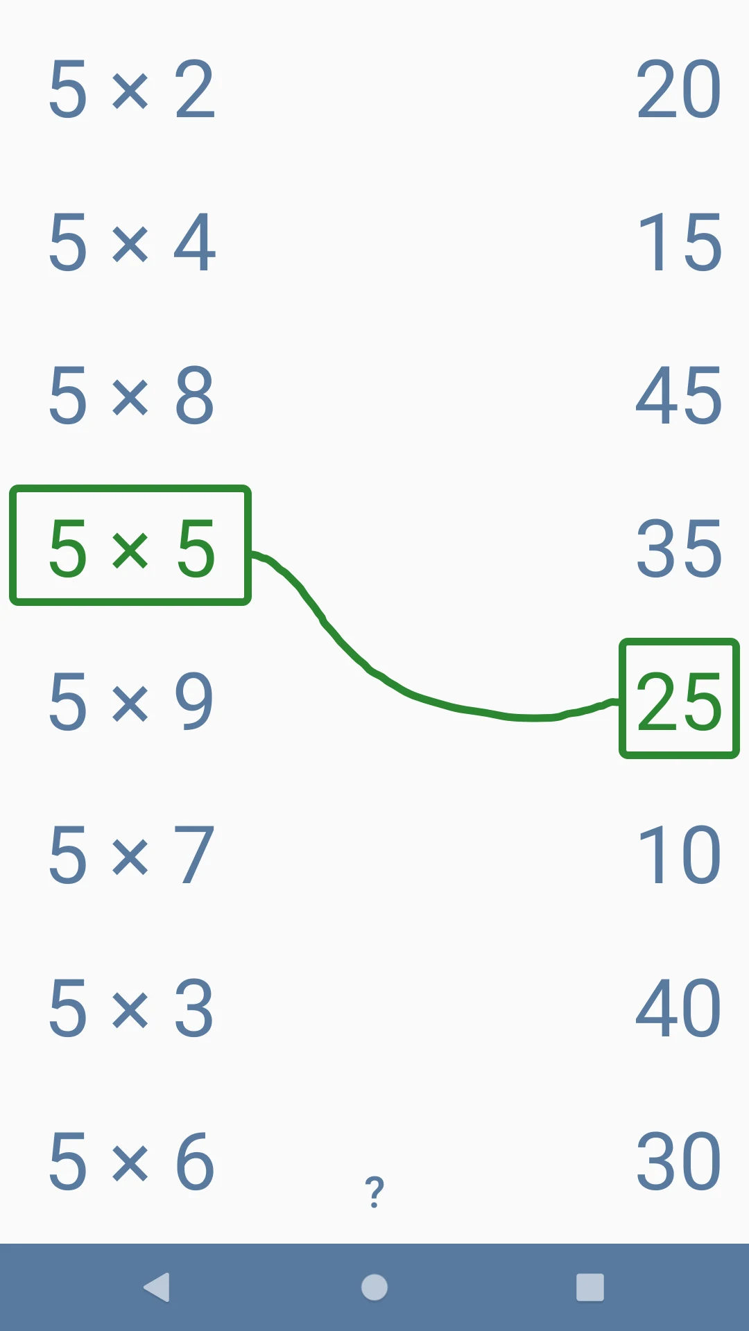 Multiplication games for kids screenshot